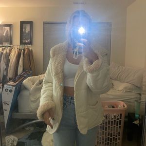 Reversible oversized coat from urban outfitters size M/L